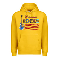 Lemon freedom rocks with guitar Premium Hoodie - Artiststas