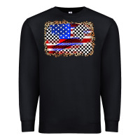 Black race american flag Premium Sweatshirt - Zillion Design Studio