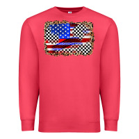Cardinal race american flag Premium Sweatshirt - Zillion Design Studio