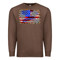 Chestnut race american flag Premium Sweatshirt - Zillion Design Studio