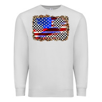 Dove Grey race american flag Premium Sweatshirt - Zillion Design Studio