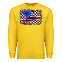 Lemon race american flag Premium Sweatshirt - Zillion Design Studio