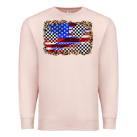 Pale Pink race american flag Premium Sweatshirt - Zillion Design Studio