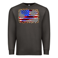 Smoke race american flag Premium Sweatshirt - Zillion Design Studio