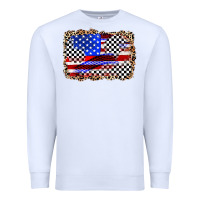 White race american flag Premium Sweatshirt - Zillion Design Studio
