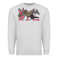Dove Grey peace love racing Premium Sweatshirt - Zillion Design Studio