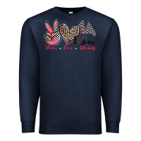 Navy peace love racing Premium Sweatshirt - Zillion Design Studio