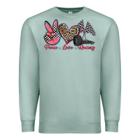 Seafoam peace love racing Premium Sweatshirt - Zillion Design Studio