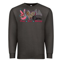 Smoke peace love racing Premium Sweatshirt - Zillion Design Studio