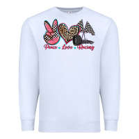 White peace love racing Premium Sweatshirt - Zillion Design Studio