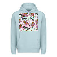 Blue Mist teacher thunderbolt and glasses Premium Hoodie - BundleAndBundleShop