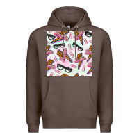 Coffee teacher thunderbolt and glasses Premium Hoodie - BundleAndBundleShop