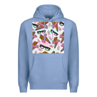 Colony Blue teacher thunderbolt and glasses Premium Hoodie - BundleAndBundleShop