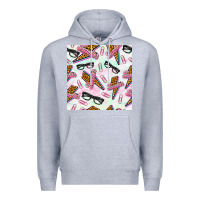 Heather Grey teacher thunderbolt and glasses Premium Hoodie - BundleAndBundleShop