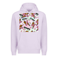Lilac teacher thunderbolt and glasses Premium Hoodie - BundleAndBundleShop