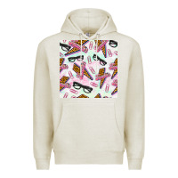 Oatmeal Heather teacher thunderbolt and glasses Premium Hoodie - BundleAndBundleShop