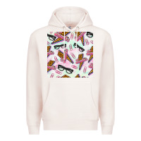 Pale Pink teacher thunderbolt and glasses Premium Hoodie - BundleAndBundleShop