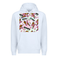 White teacher thunderbolt and glasses Premium Hoodie - BundleAndBundleShop