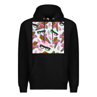 Black teacher thunderbolt and glasses Premium Hoodie - BundleAndBundleShop