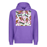 Purple teacher thunderbolt and glasses Premium Hoodie - BundleAndBundleShop