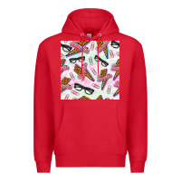 Red teacher thunderbolt and glasses Premium Hoodie - BundleAndBundleShop