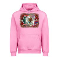 Fuchsia Pink mexico flag christmas Urban Hoodie - AdoDesignShop