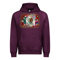 Mauve Wine mexico flag christmas Urban Hoodie - AdoDesignShop