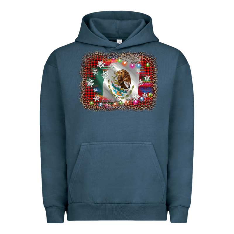Mexico Flag Christmas Urban Hoodie by AdoDesignShop | Teevron