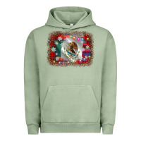Pigment Oil Green mexico flag christmas Urban Hoodie - AdoDesignShop