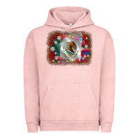 Pigment Salmon mexico flag christmas Urban Hoodie - AdoDesignShop