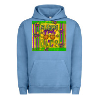 Pigment Pebble Blue mardi gras dude Urban Hoodie - Artiststas