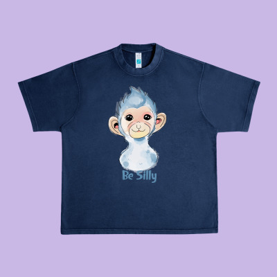 Monkey Cute Animals Urban Heavy Tee Designed By Ranaportraitstore
