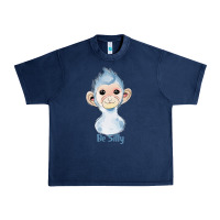 Navy monkey cute animals Urban Heavy Tee - RanaPortraitStore