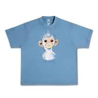 Pebble Blue monkey cute animals Urban Heavy Tee - RanaPortraitStore