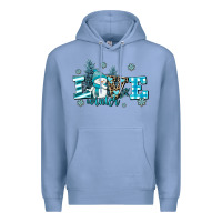 Colony Blue love winter Premium Hoodie - AdoDesignShop