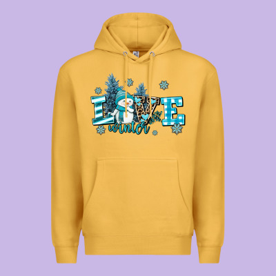 Love Winter Premium Hoodie Designed By Adodesignshop