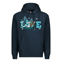 Navy love winter Premium Hoodie - AdoDesignShop