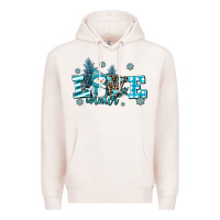 Pale Pink love winter Premium Hoodie - AdoDesignShop