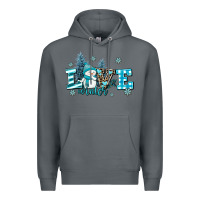 Rock love winter Premium Hoodie - AdoDesignShop