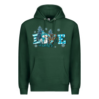 Sports Green love winter Premium Hoodie - AdoDesignShop