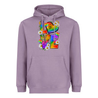 Lavender pride love Heavyweight Hoodie - texasbilliewilder