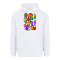 White pride love Heavyweight Hoodie - texasbilliewilder