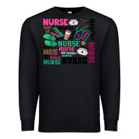 Black nurse Premium Sweatshirt - Zillion Design Studio
