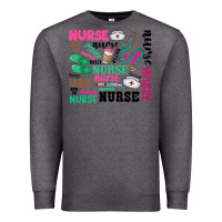 Charcoal Heather nurse Premium Sweatshirt - Zillion Design Studio
