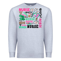 Heather Grey nurse Premium Sweatshirt - Zillion Design Studio