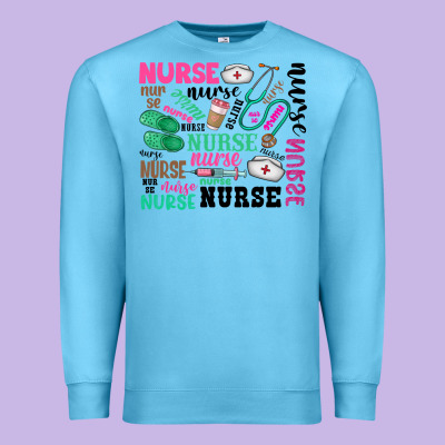 Nurse Premium Sweatshirt Designed By Zillion Design Studio