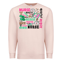 Pale Pink nurse Premium Sweatshirt - Zillion Design Studio