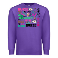 Purple nurse Premium Sweatshirt - Zillion Design Studio