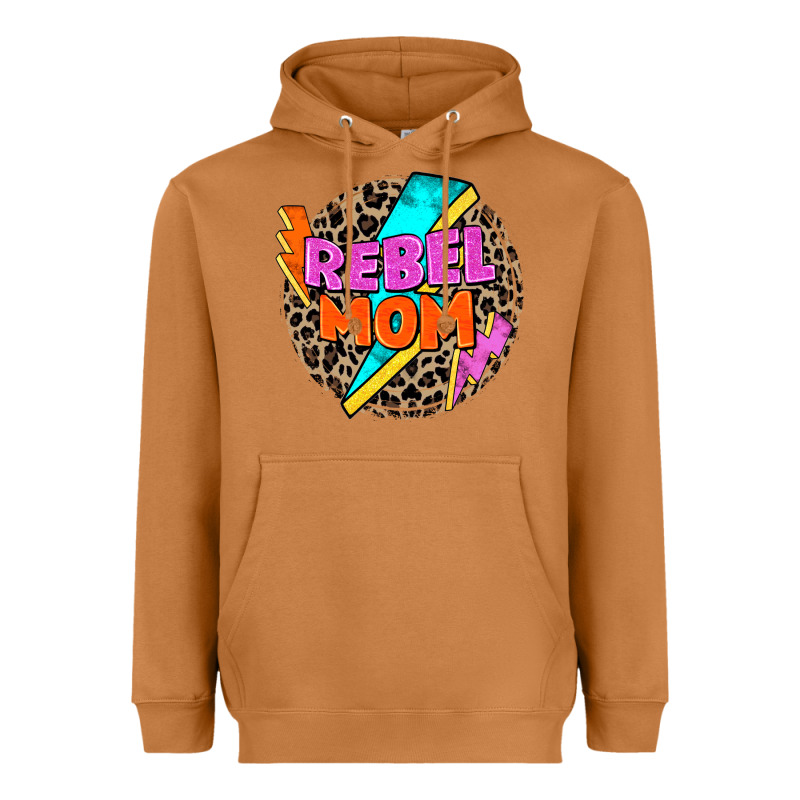 Rebel Mom Heavyweight Hoodie by Zillion Design Studio | Teevron