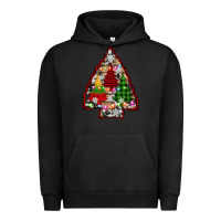 Pigment Black arrowhead christmas trees Urban Hoodie - AdoDesignShop